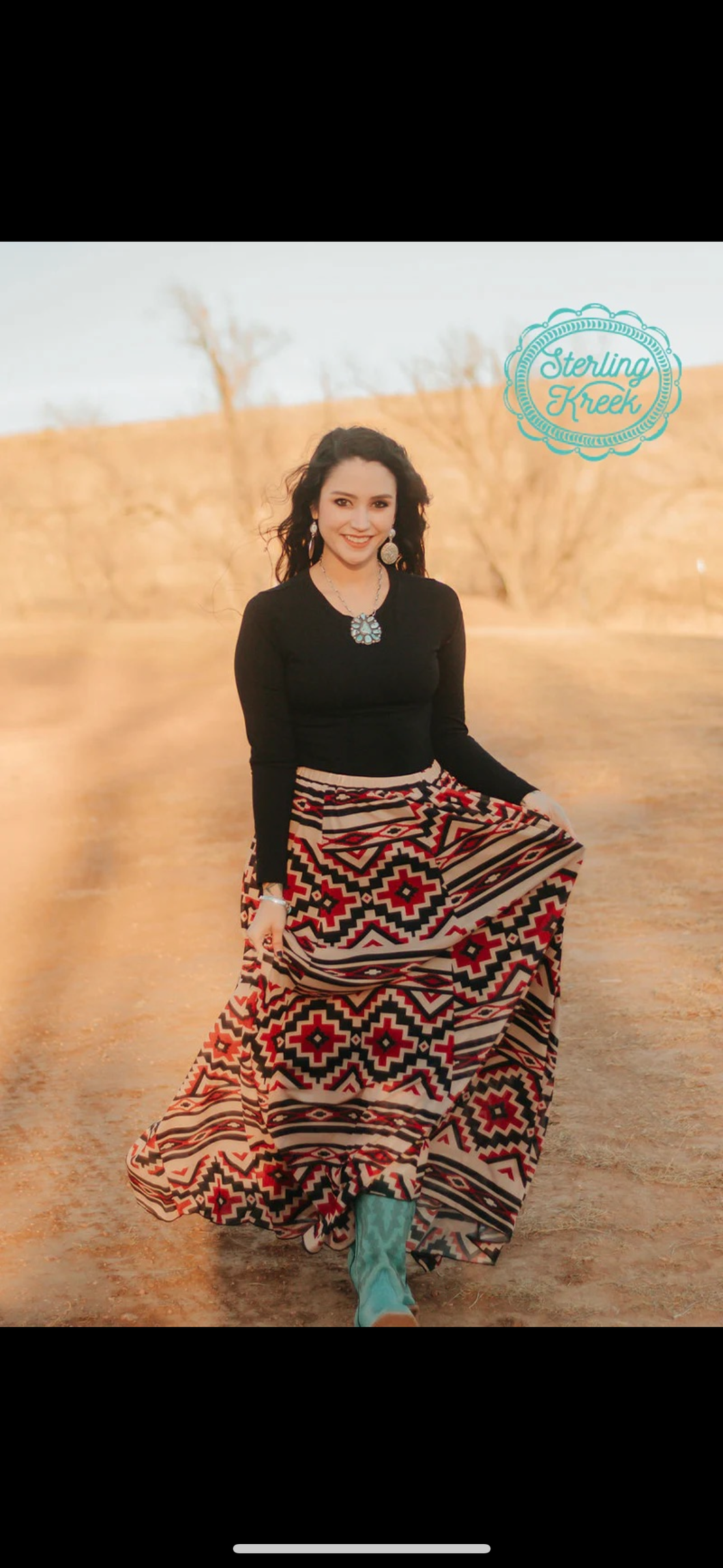 Red canyon skirt